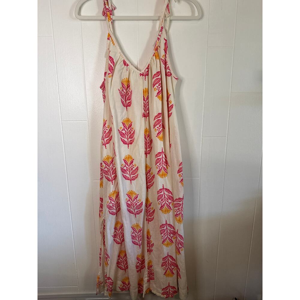 Old Navy tropical maxi dress w/ pockets Medium petite